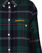 Burberry shirt, wool shirt, checkered shirt, women's shirt, chic shirt