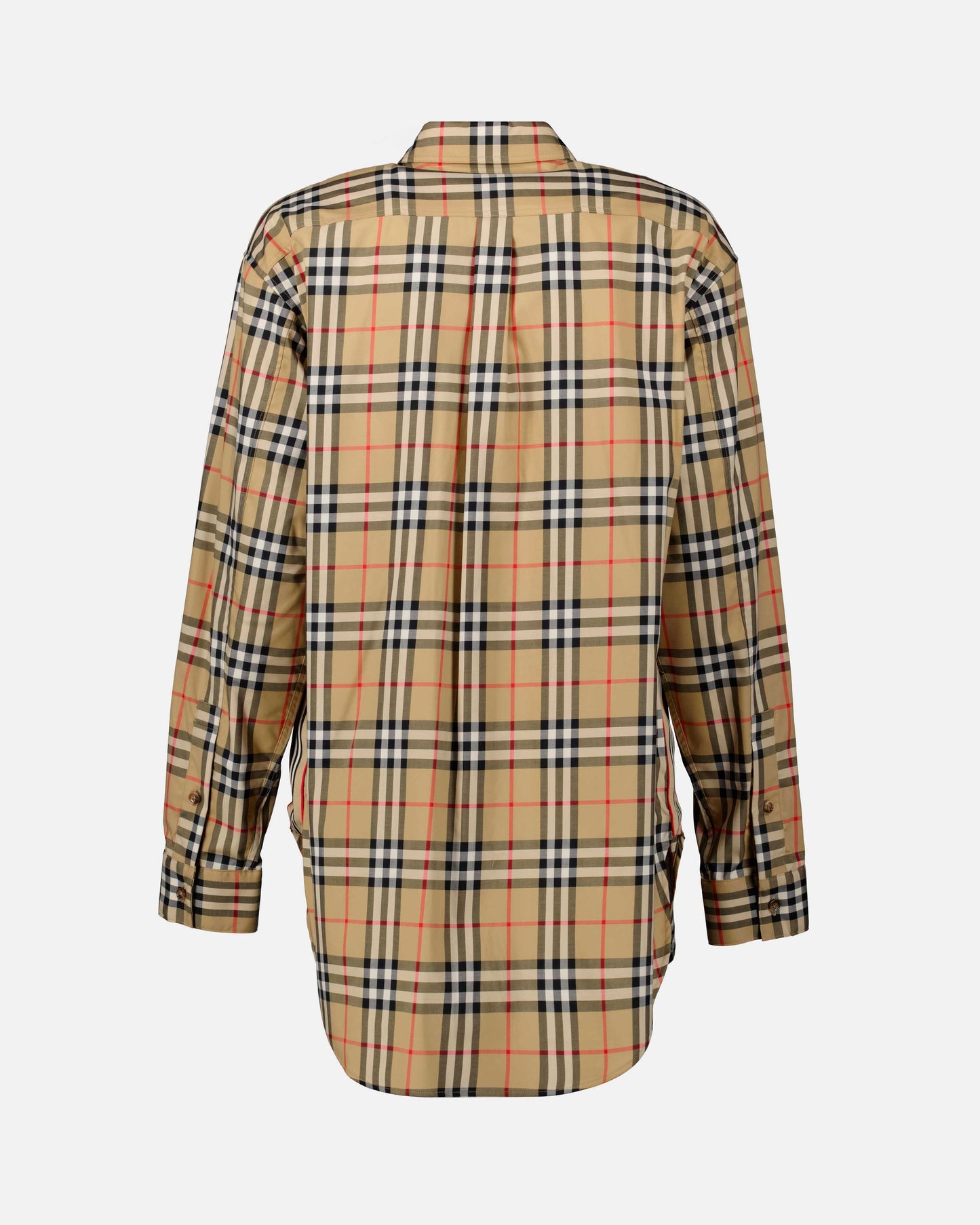 Burberry, Beige Plaid Shirt, Women's Luxury Shirt, Iconic Plaid, High-End Fashion