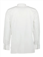 Givenchy men's shirt, white chain-detail shirt, luxury men's fashion, designer men's clothing, elegant men's shirts