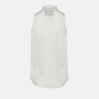 Moschino, sleeveless white shirt, luxury women's fashion, designer shirts, high-end women's clothing