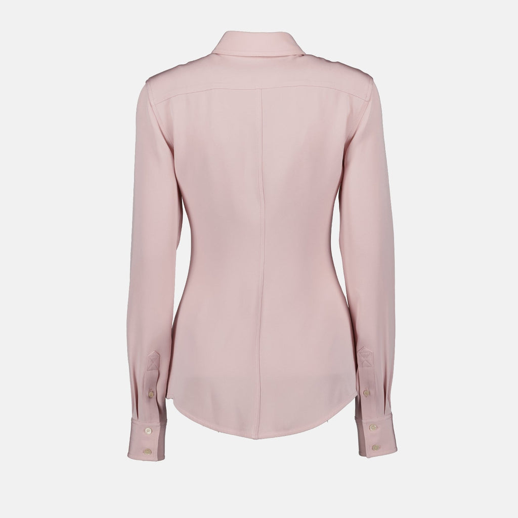 Victoria Beckham, Pink Fitted Shirt, Women's Luxury Shirt, Designer Womenswear, Luxury Ready-to-Wear
