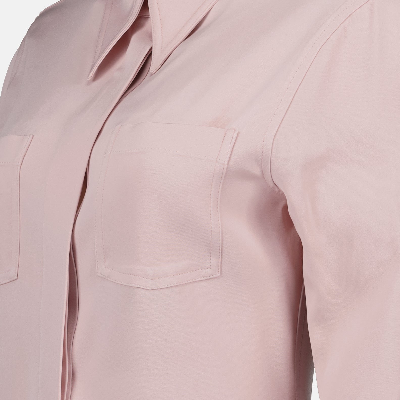 Victoria Beckham, Pink Fitted Shirt, Women's Luxury Shirt, Designer Womenswear, Luxury Ready-to-Wear