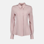 Victoria Beckham, Pink Fitted Shirt, Women's Luxury Shirt, Designer Womenswear, Luxury Ready-to-Wear