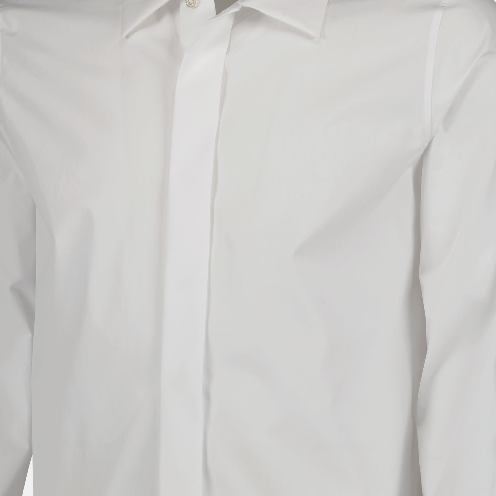 classic white shirt, Alexander McQueen, men's luxury shirt, designer dress shirt, formalwear