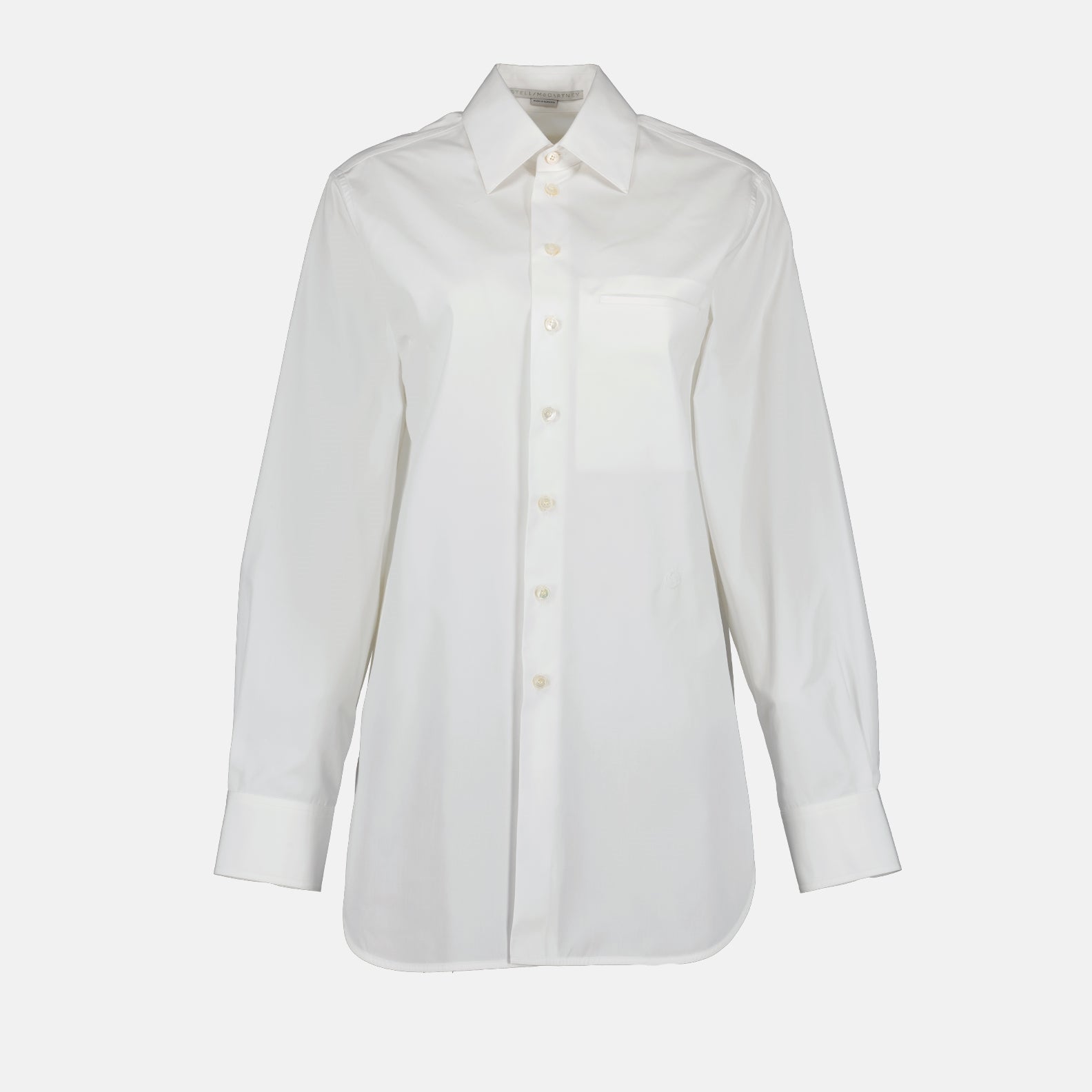 Stella McCartney, Women's White Shirt, Classic Shirt, Luxury Fashion, High-End Women's Clothing