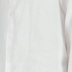 Orlebar Brown, White Linen Shirt, Luxury Menswear, Elegant Shirt, High-End Clothing