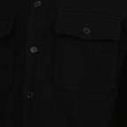 Saint Laurent, Black Cotton Shirt, Men's Luxury Shirt, Piqué Fabric Shirt, Elegant Men's Wear