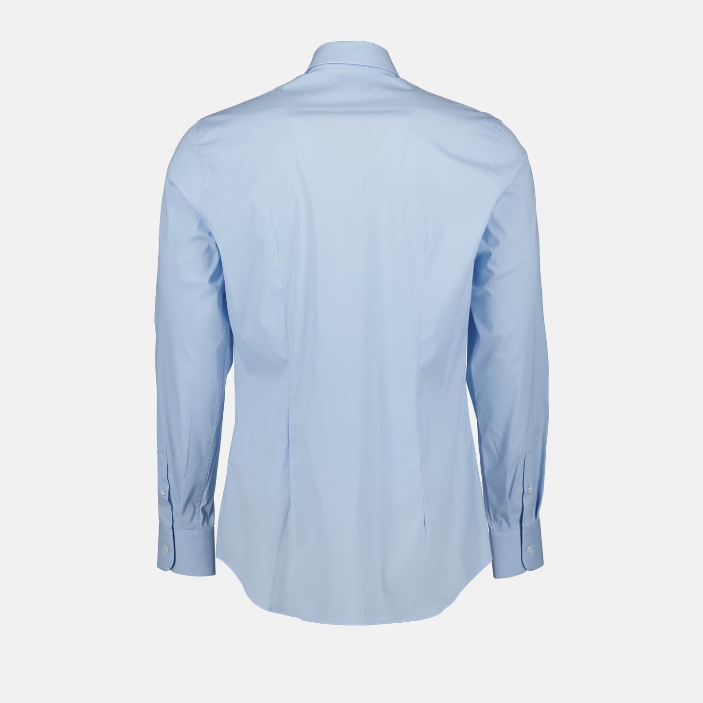 Prada shirt, blue poplin shirt, men's luxury fashion, designer shirts, high-end menswear