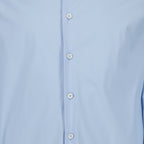 Prada shirt, blue poplin shirt, men's luxury fashion, designer shirts, high-end menswear