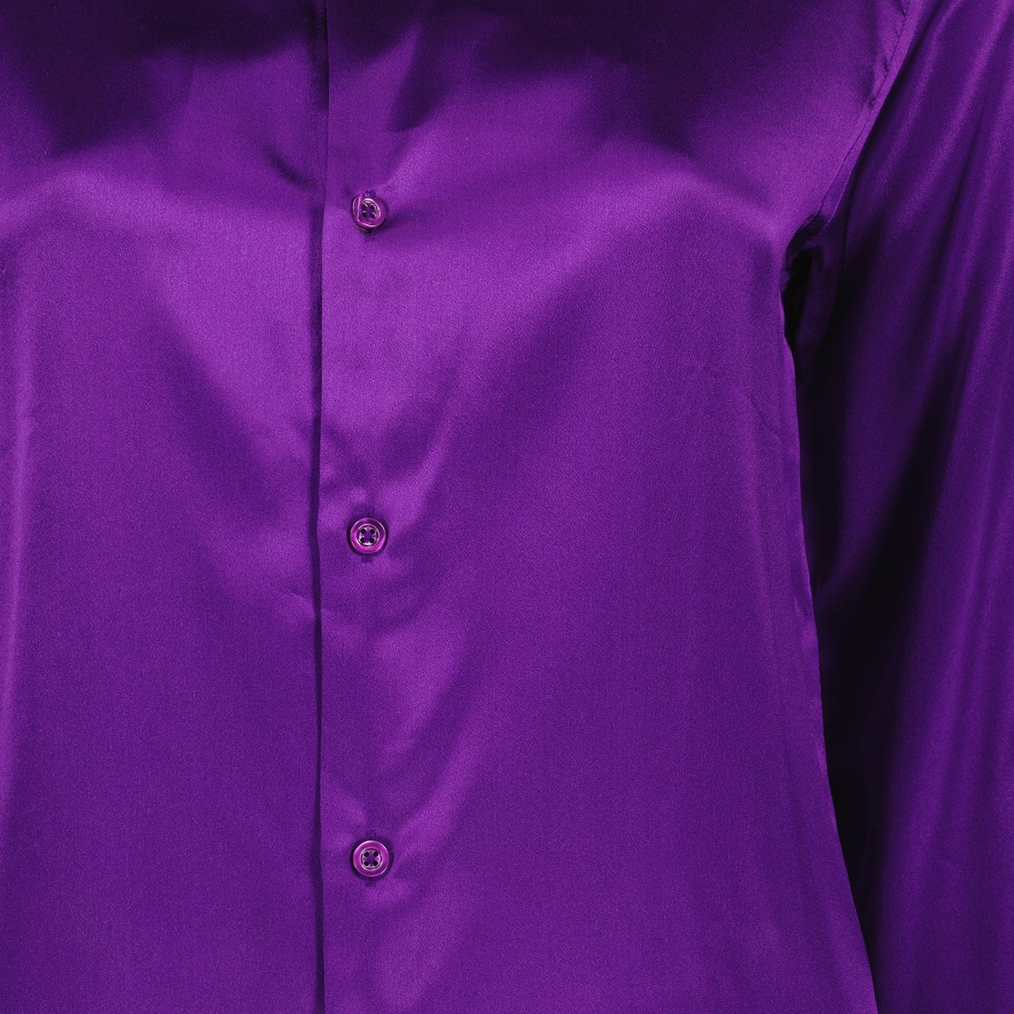 Satin shirt, women's shirt, purple shirt, silk shirt, AMI Paris