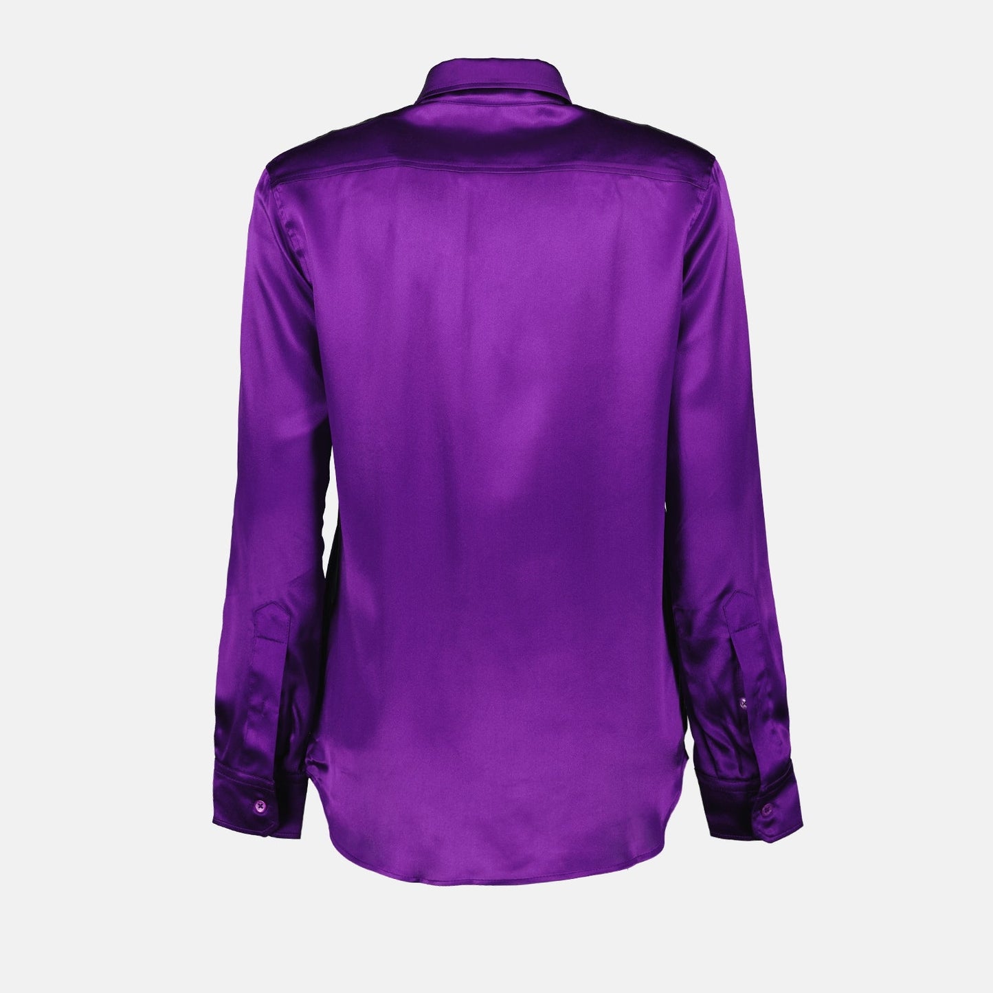 Satin shirt, women's shirt, purple shirt, silk shirt, AMI Paris