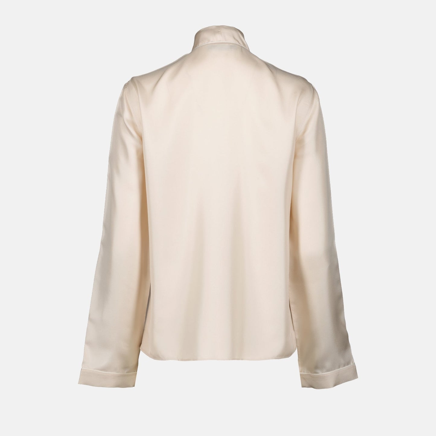 Prada beige silk shirt, luxury women's shirt, silk shirts for women, Prada fashion, elegant women's wear