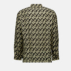 Image de chemise en viscose à motif de Saint Laurent pour hommes - Saison Printemps-Été 2023 - Vue détail produit 1