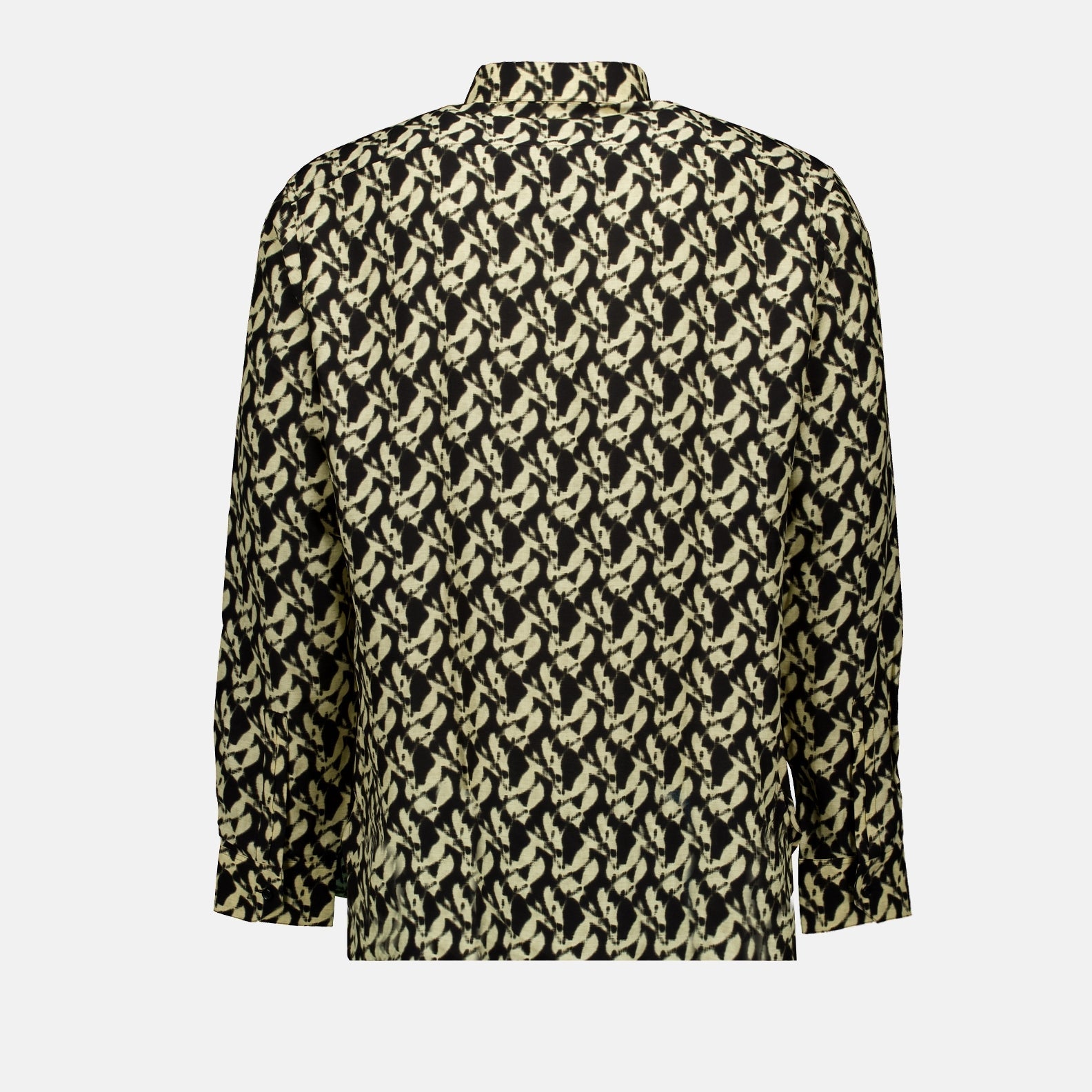 Saint Laurent, men's viscose shirt, luxury patterned shirt, high-end fashion, elegant men's clothing