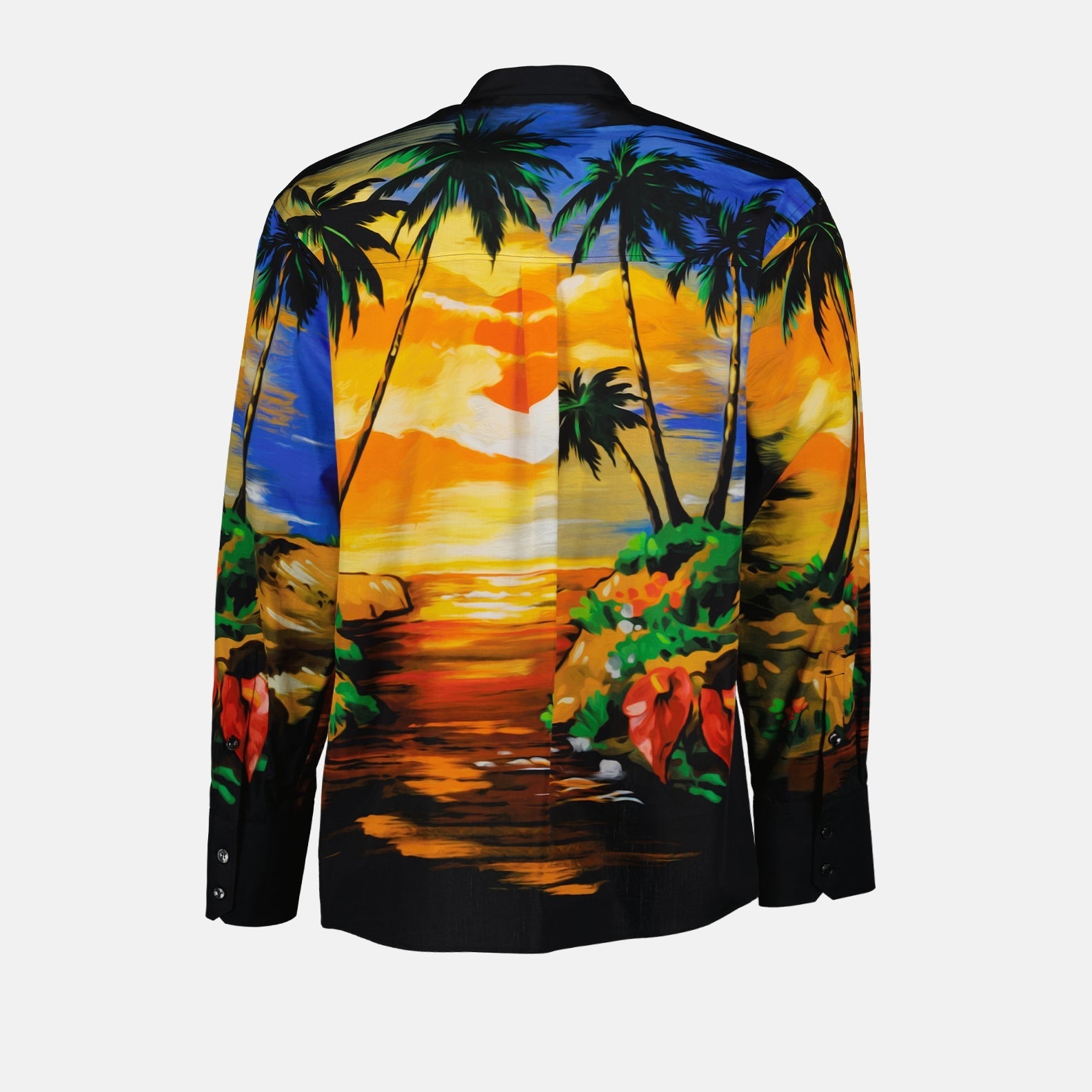 Dolce & Gabbana, Hawaiian Shirt, Men's Luxury Shirt, Nylon Shirt, Designer Fashion