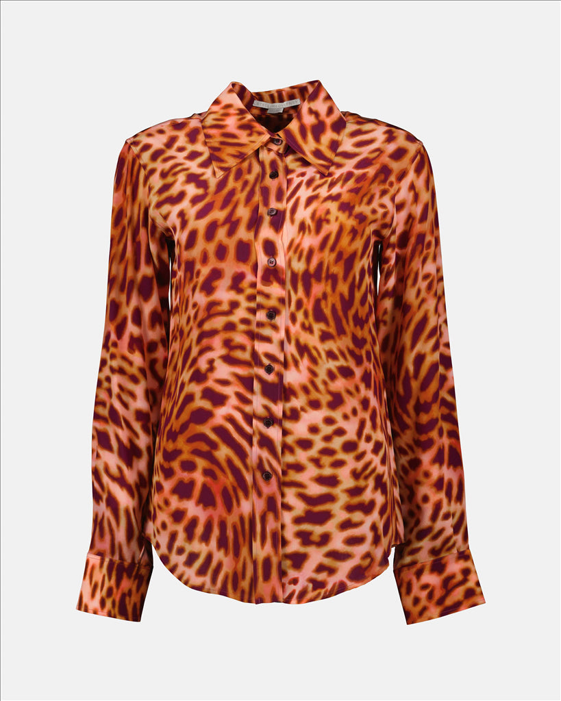 Stella McCartney, leopard print shirt, luxury, women's fashion, high-end ready-to-wear