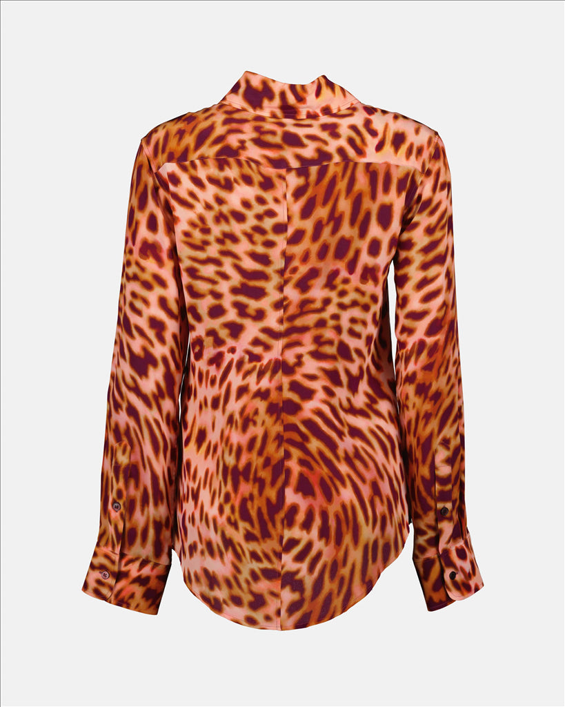 Stella McCartney, leopard print shirt, luxury, women's fashion, high-end ready-to-wear