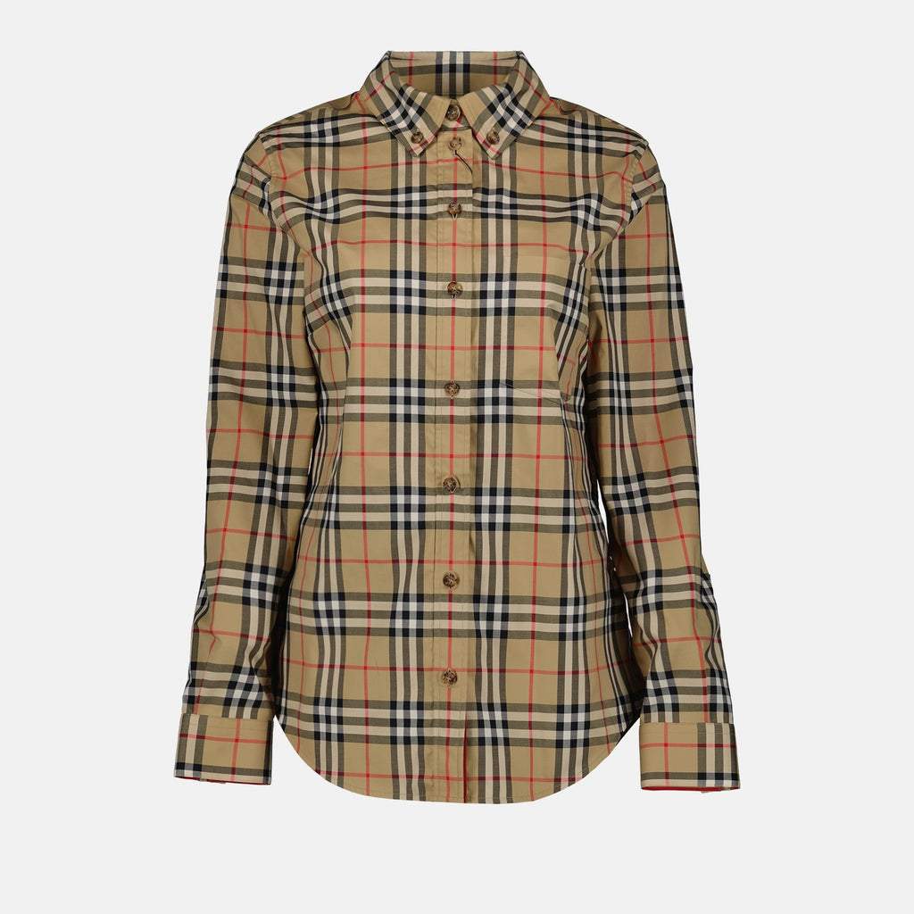 Burberry, Vintage Check, Lapwing Shirt, Women’s Luxury Fashion, Elegant Women’s Shirts