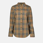 Burberry, Vintage Check, Lapwing Shirt, Women’s Luxury Fashion, Elegant Women’s Shirts