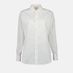 Maison Margiela, cotton poplin, women's shirt, luxury fashion, elegant blouse