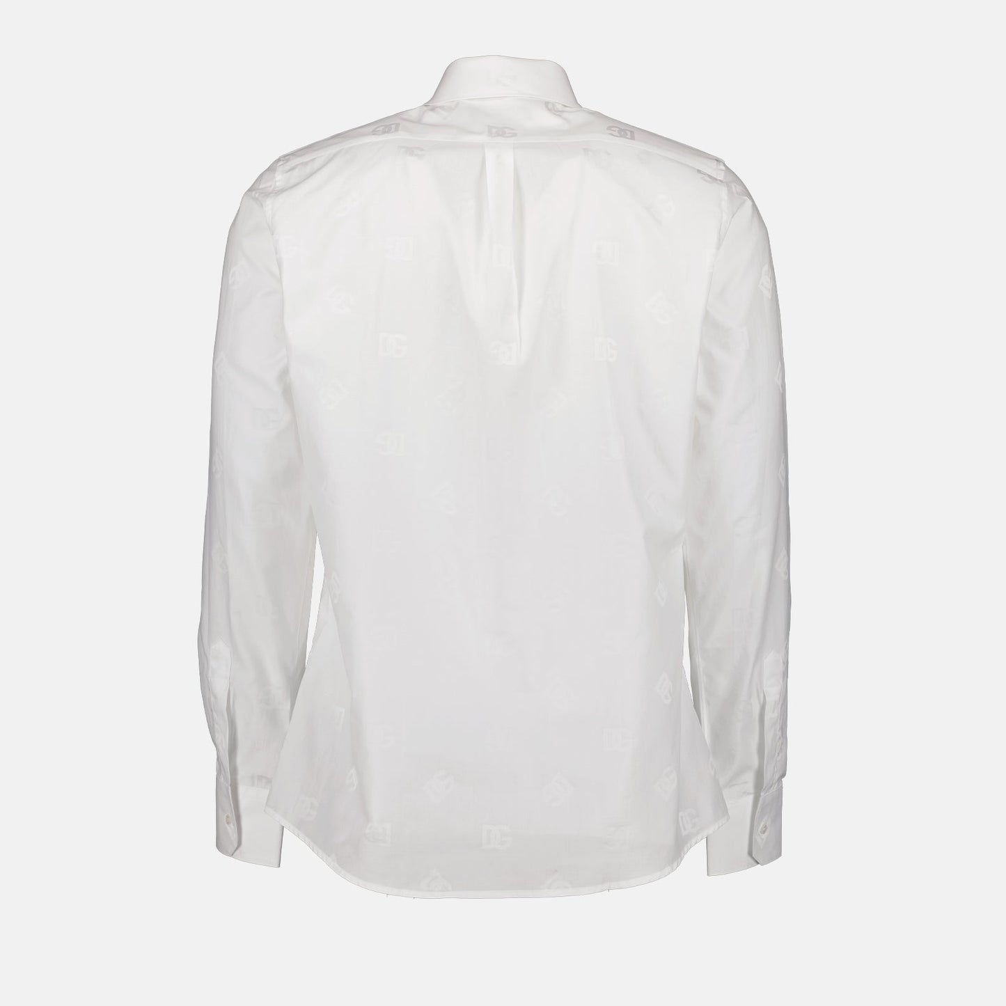 Dolce & Gabbana, Monogrammed Shirt, White Shirt, Luxury Men's Fashion, Designer Clothing