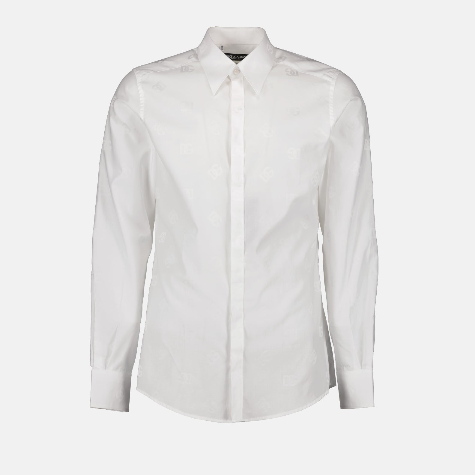 Dolce & Gabbana, Monogrammed Shirt, White Shirt, Luxury Men's Fashion, Designer Clothing