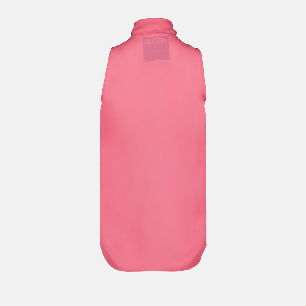 Moschino, Sleeveless Pink Shirt, Women's Luxury Fashion, Designer Clothing, High-End Apparel