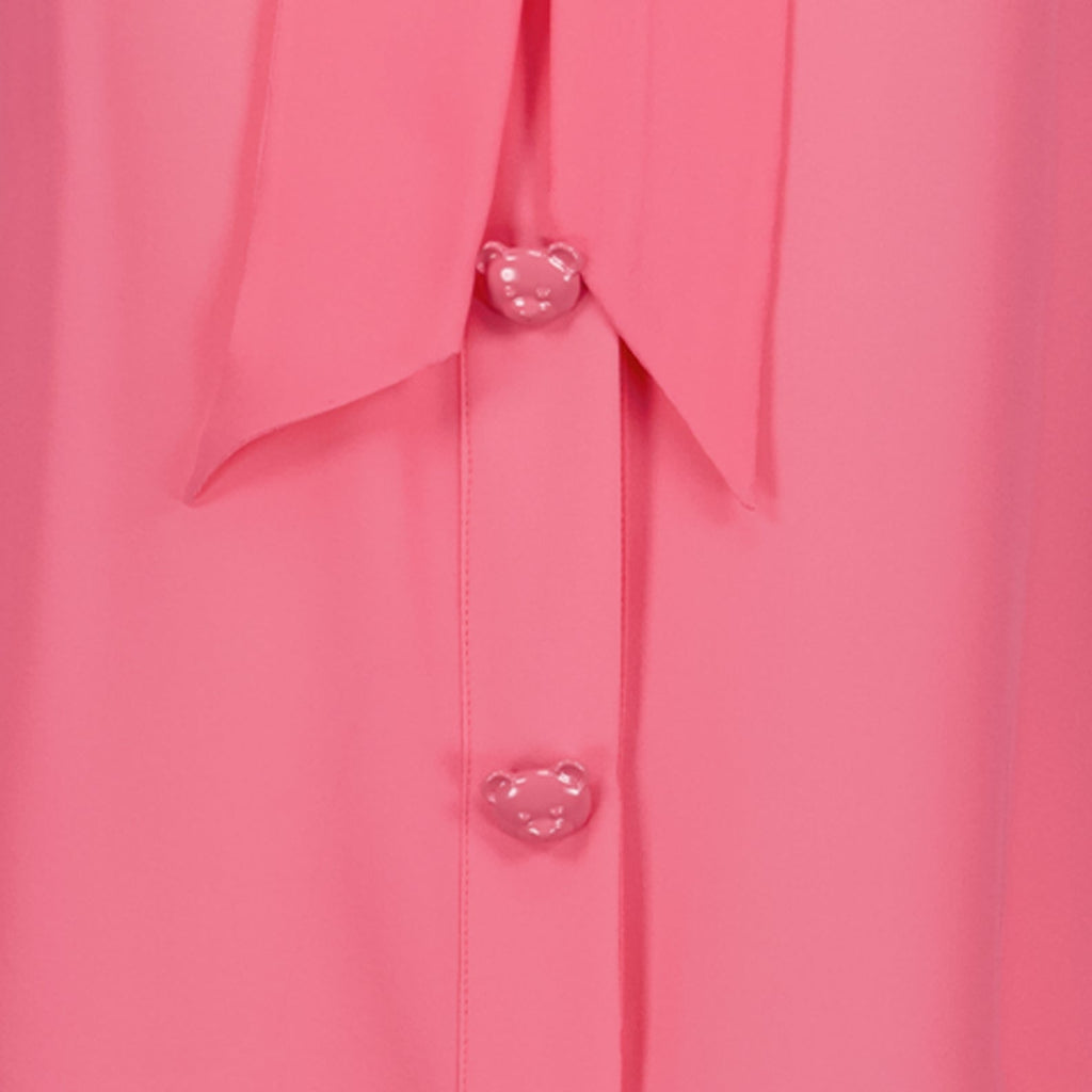 Moschino, Sleeveless Pink Shirt, Women's Luxury Fashion, Designer Clothing, High-End Apparel