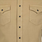 Men's shirt, Western, beige, high-end, elegant style