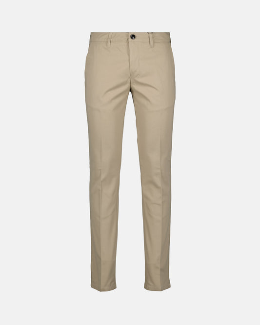 Beige men's chinos, AMI Paris trousers, elegant style, luxury ready-to-wear, high quality