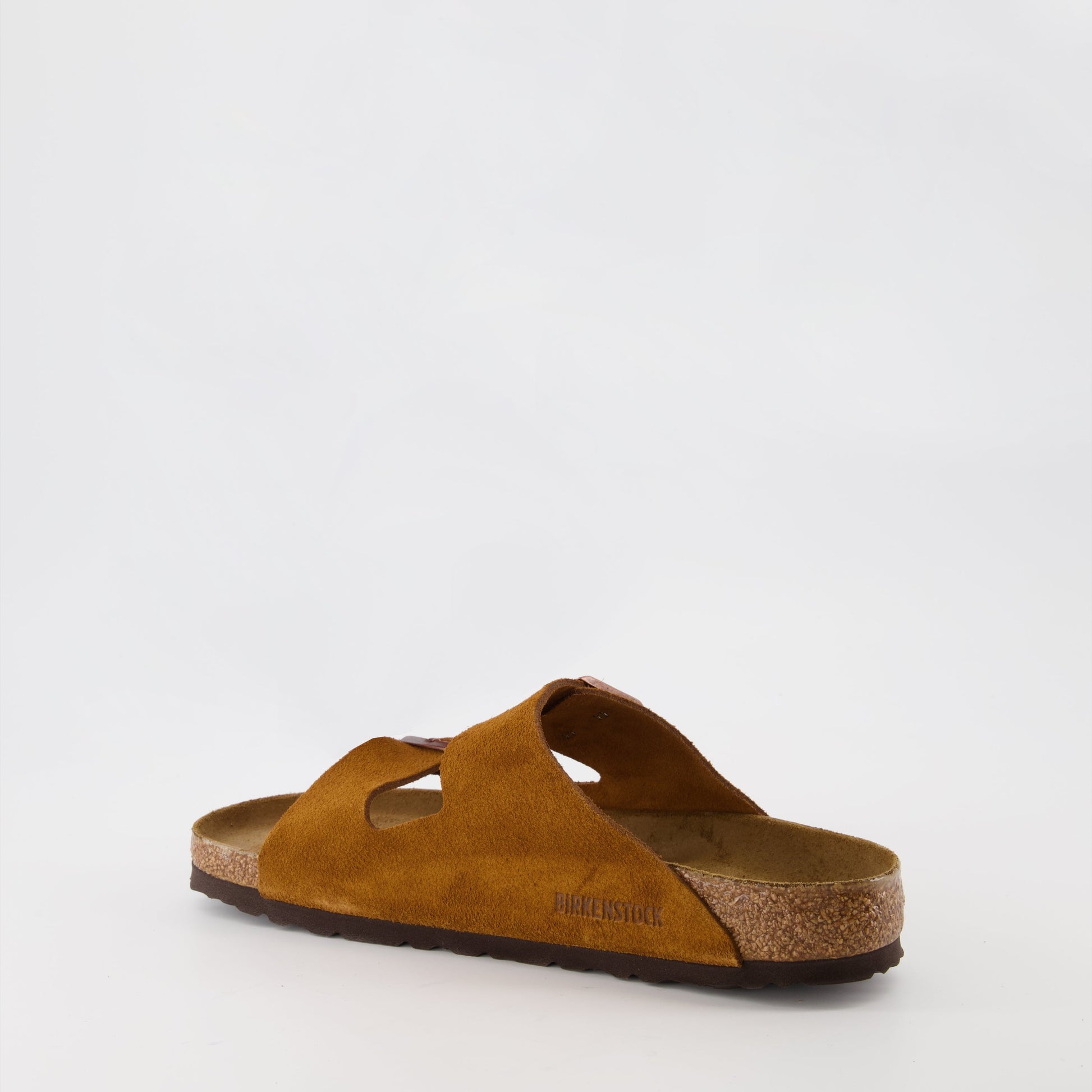 Birkenstock, suede leather slides, men's luxury footwear, Arizona slides, designer slides