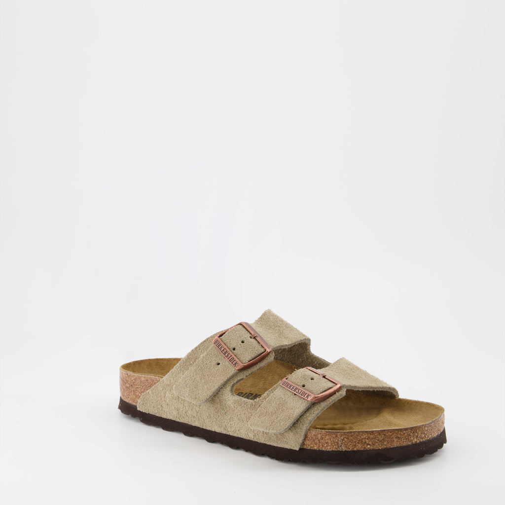 Arizona suede sandals, adjustable sandals, premium suede footwear, open-toe sandals, casual summer sandals