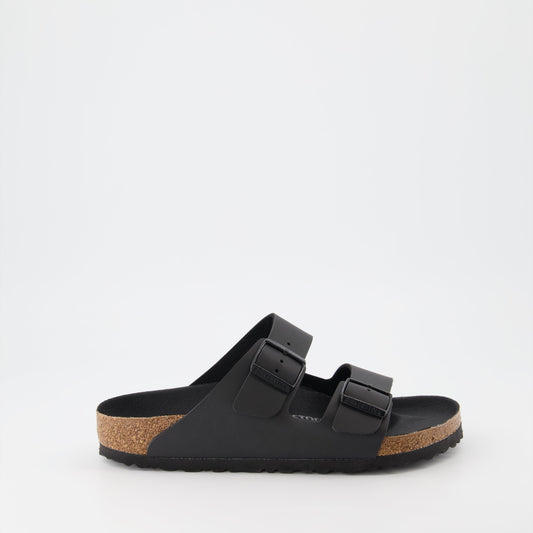 Birkenstock, Arizona slides, black slides, men's luxury footwear, ergonomic slides