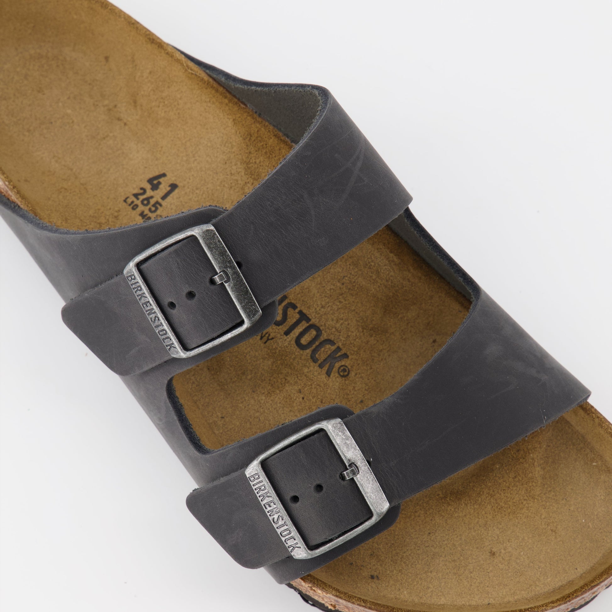 Birkenstock, Arizona Slides, Men's Luxury Footwear, Black Slides, Premium Comfort Shoes