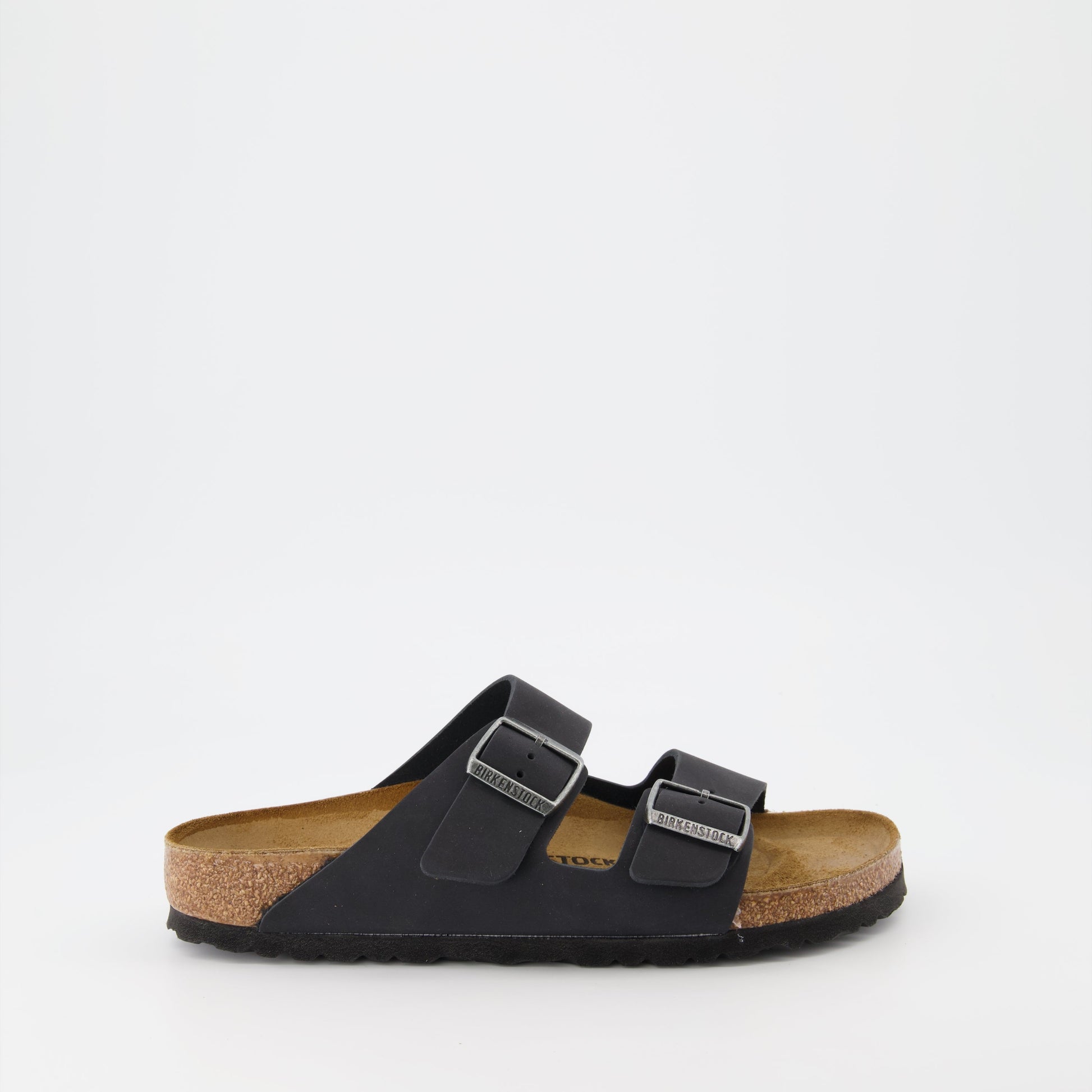 Birkenstock, Black Arizona Slides, Women’s Luxury Footwear, Elegant Sandals, Premium Comfort