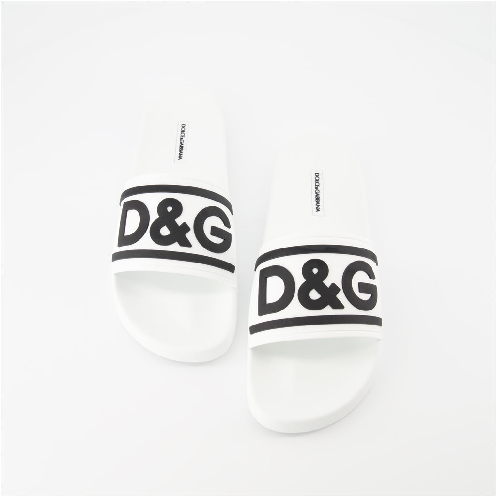 Slides, Dolce & Gabbana, Men's, Elegant Design, Comfort