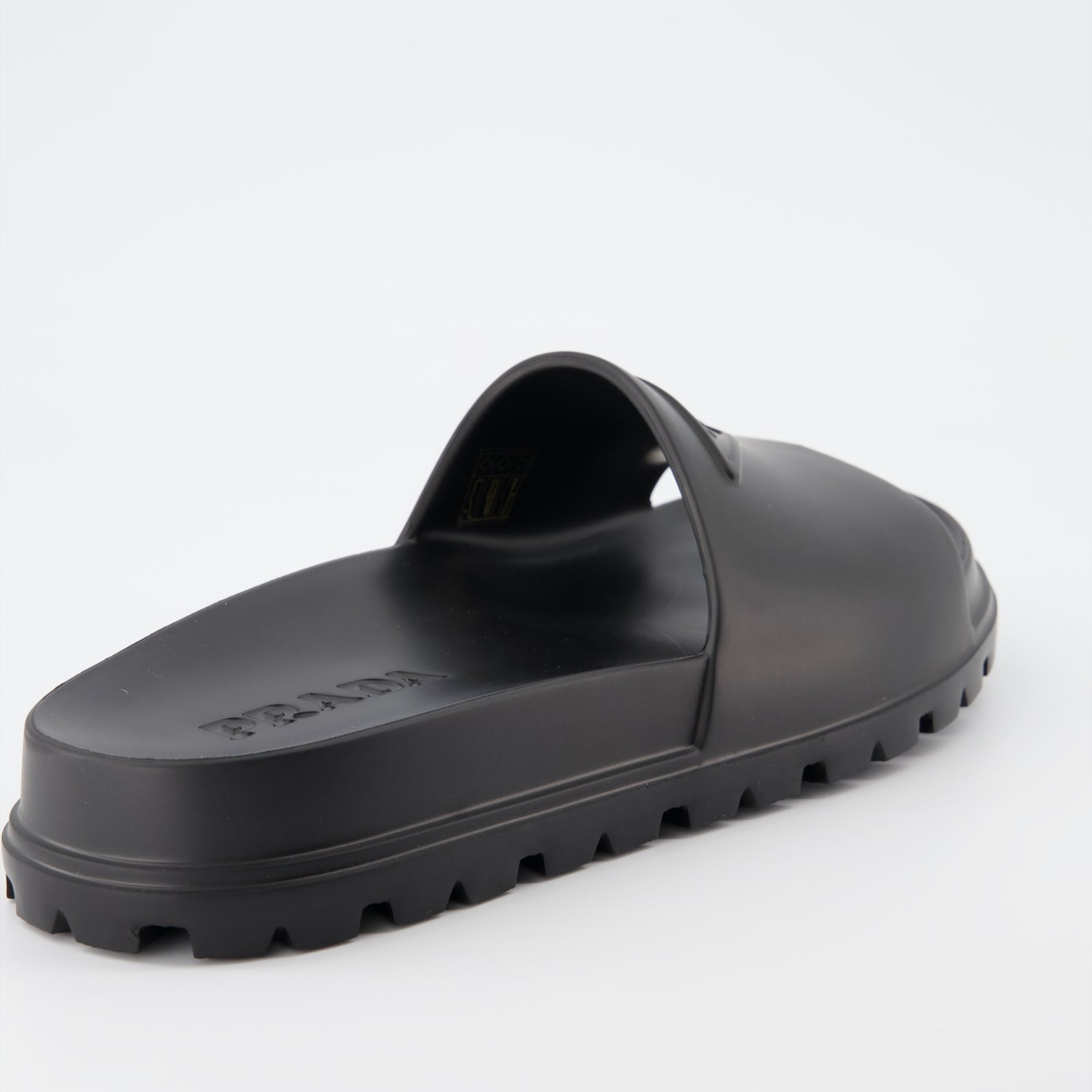 Prada, rubber slides, luxury footwear, men's slides, designer slides