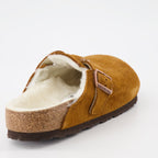 Birkenstock, luxury mules, fur-lined mules, Boston mules, men's designer footwear