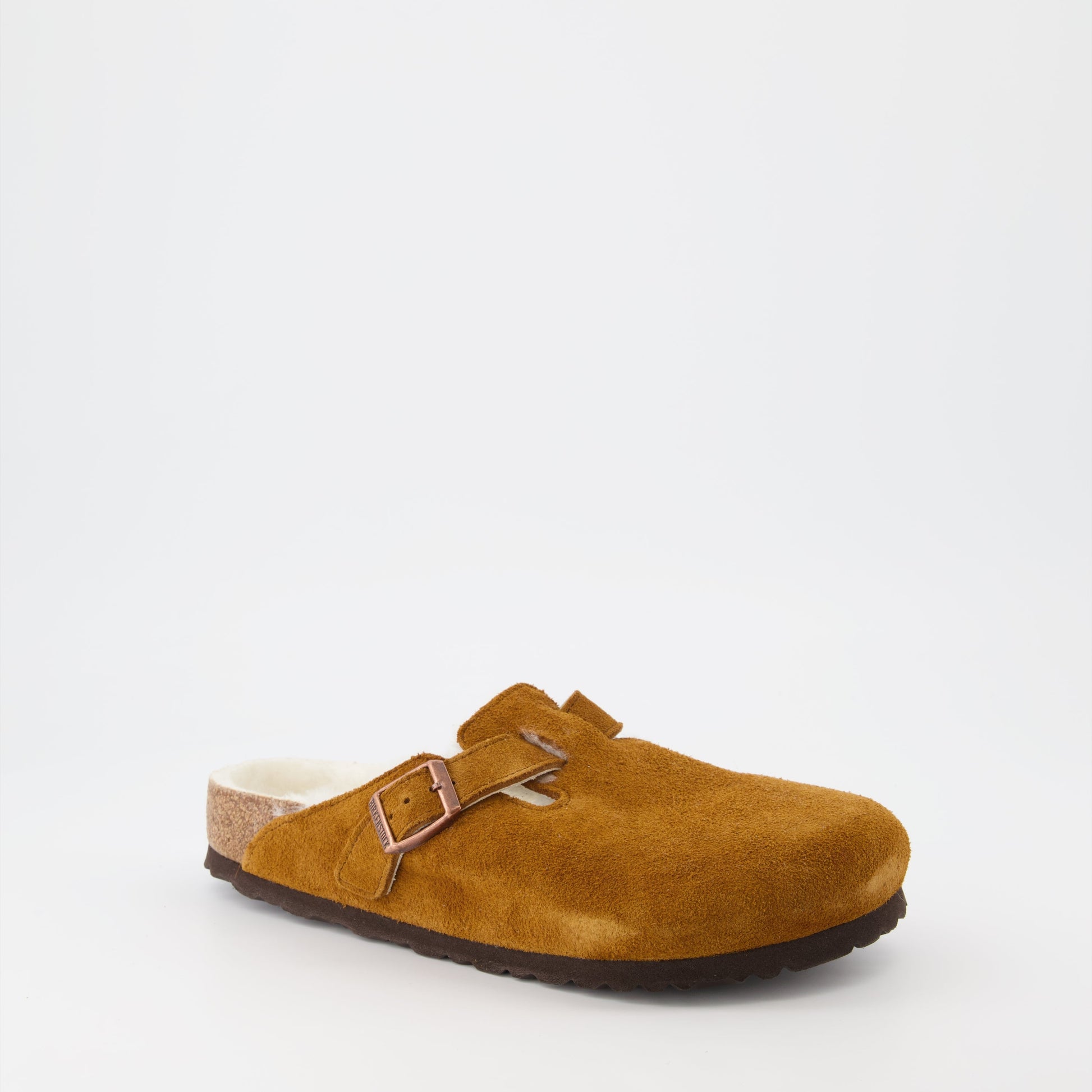 Birkenstock, luxury mules, fur-lined mules, Boston mules, men's designer footwear