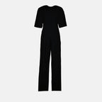 Imagen del mono negro con cortes de Stella McCartney para mujeres - Temporada Primavera-Verano 2023 - Vista de detalle del producto 1