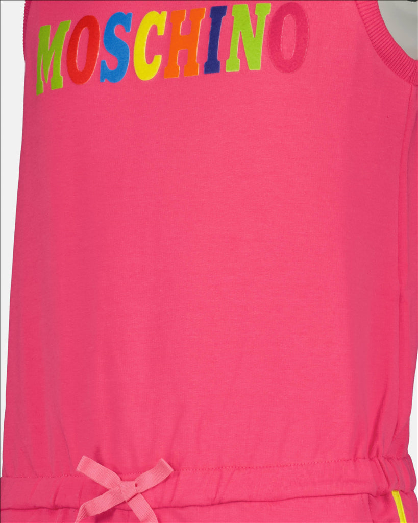 Moschino, children's jumpsuit, luxury children's wear, children's fashion, Moschino logo