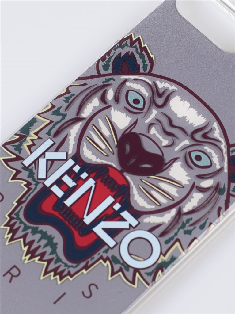 Kenzo iPhone Case, Tiger Case, Luxury iPhone Protection, Kenzo iPhone Accessory, Grey iPhone Case