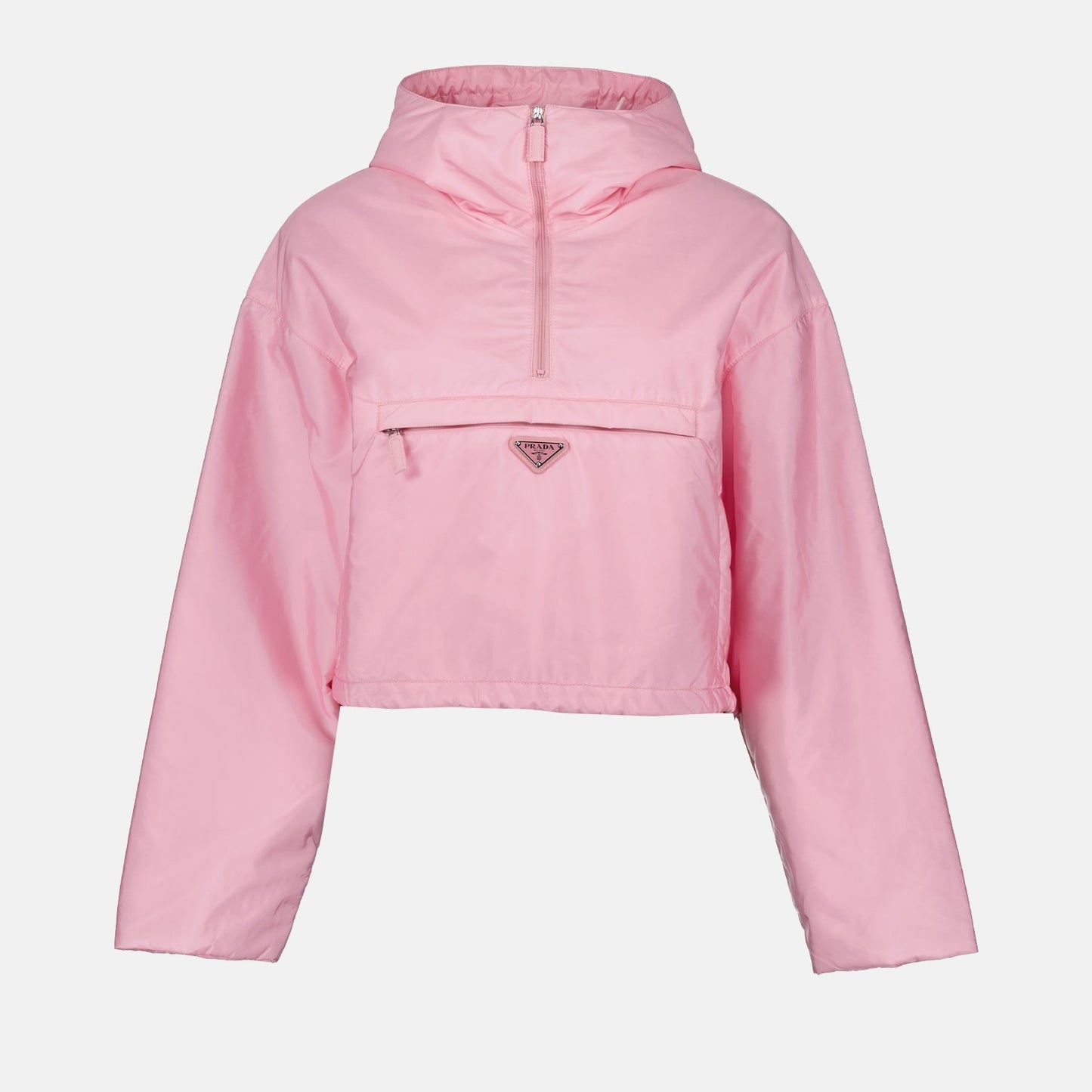 Prada windbreaker, luxury women's clothing, Re-Nylon jacket, eco-friendly fashion, high-end outerwear