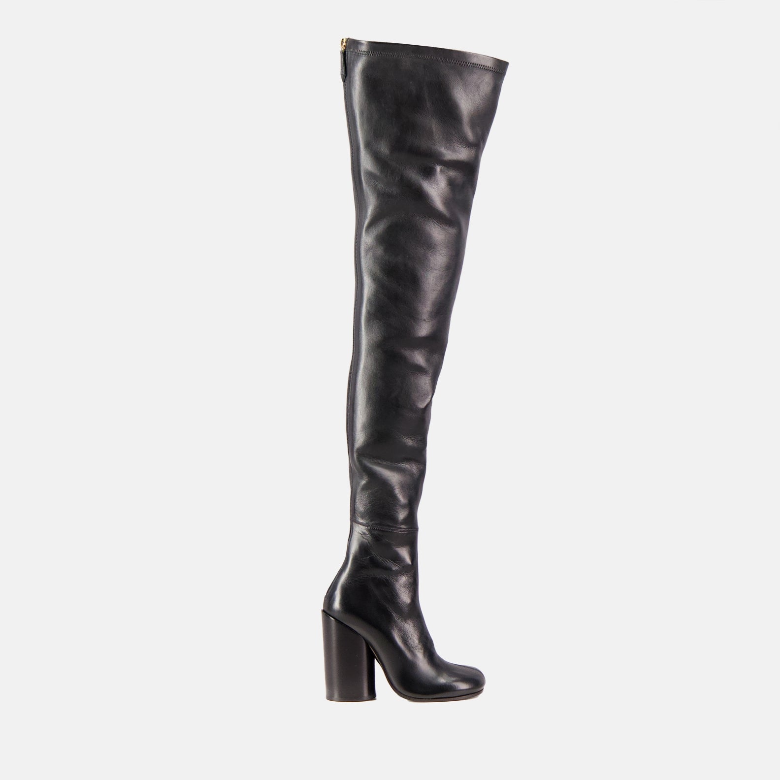 nappa leather boots, over-the-knee boots, women's luxury footwear, high-end leather boots, designer boots