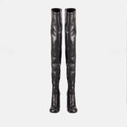 nappa leather boots, over-the-knee boots, women's luxury footwear, high-end leather boots, designer boots