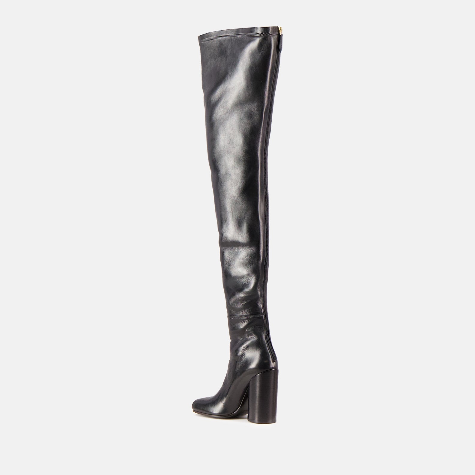 nappa leather boots, over-the-knee boots, women's luxury footwear, high-end leather boots, designer boots