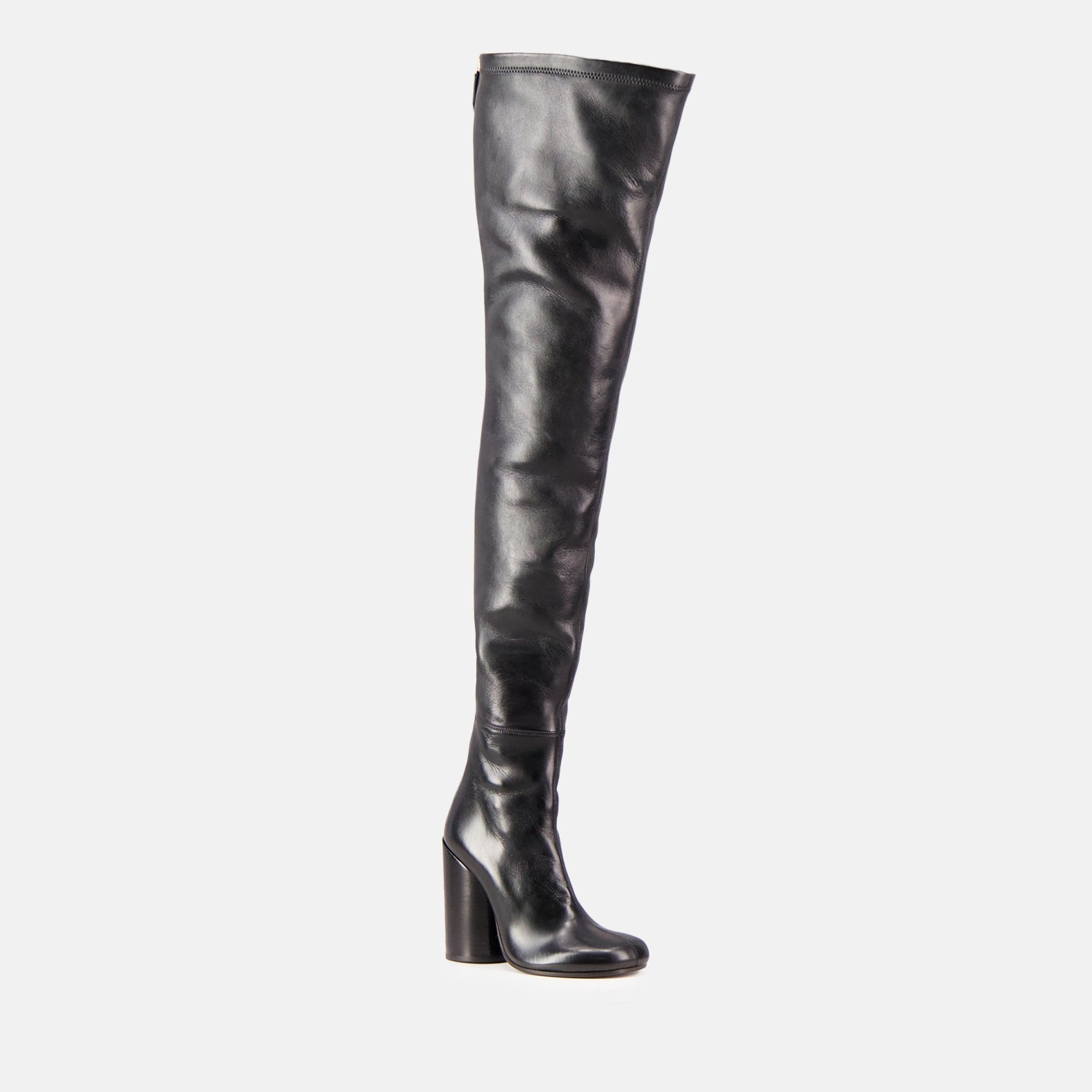 nappa leather boots, over-the-knee boots, women's luxury footwear, high-end leather boots, designer boots