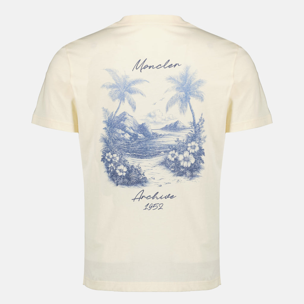 Beige Print T-Shirt