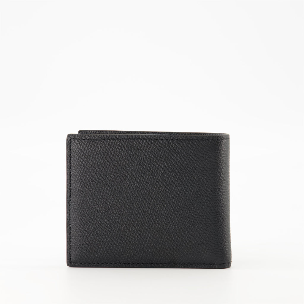 black leather wallet, VLogo wallet, Valentino Garavani, men’s accessories, luxury wallet