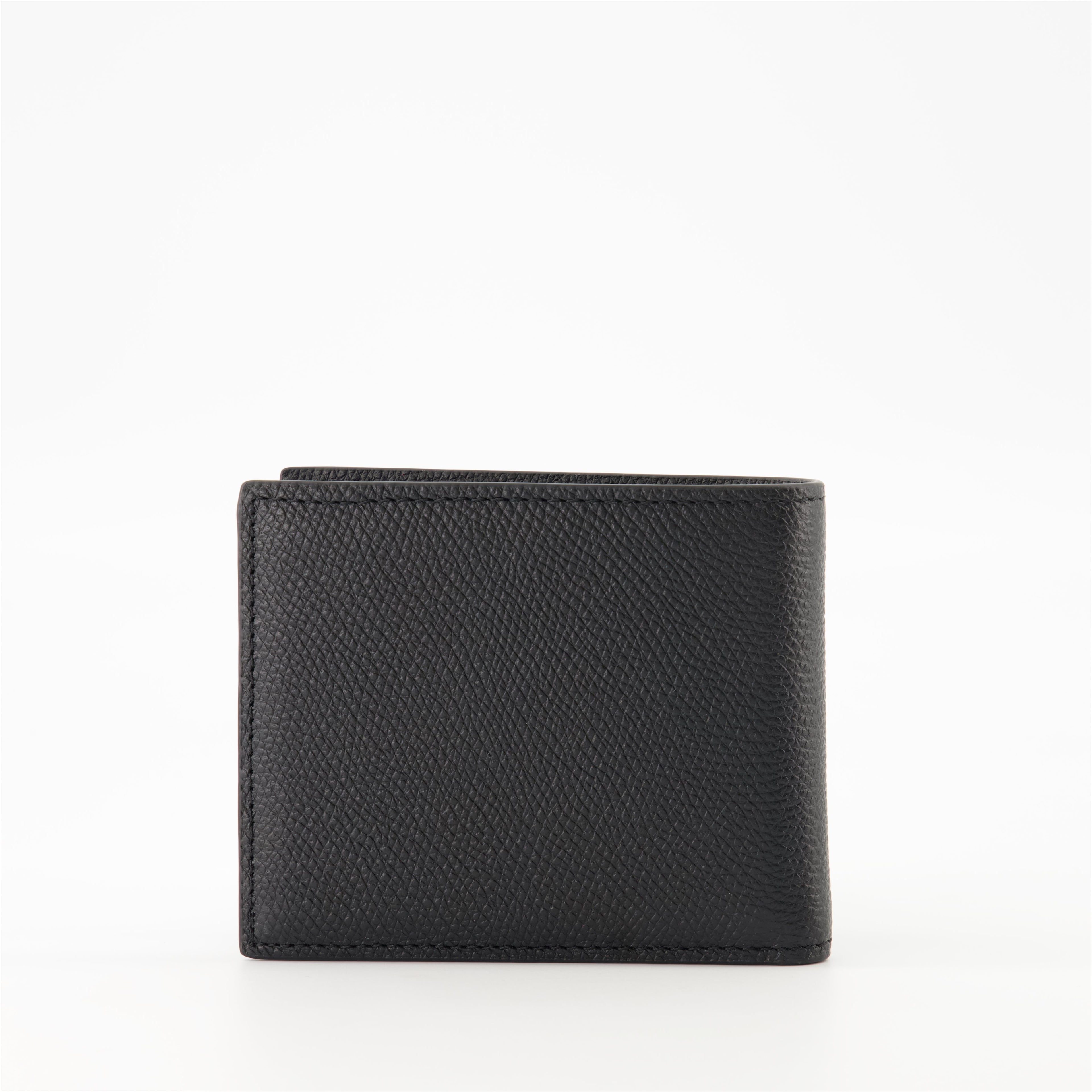 black leather wallet, VLogo wallet, Valentino Garavani, men’s accessories, luxury wallet